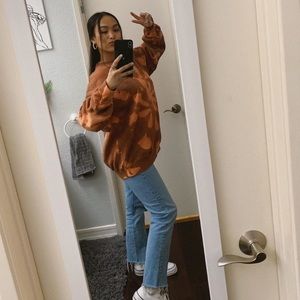 Bleach dyed sweatshirts